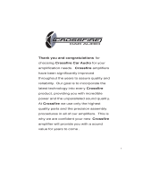 Crossfire BMF600D Owner's manual