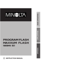 Minolta Maxxum Flash 5600HS (D) User manual