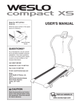 Weslo Compact XS WETL20708.0 User manual