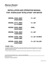American Standard 2425V-LHO002.011 Installation guide