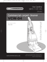 Vax Commercial VCW-04 Owner's manual
