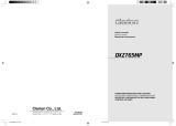 Clarion DXZ765MP User manual