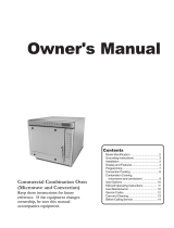 Amana Commercial Combination Oven Owner's manual