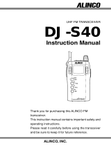 Alinco DJ-S40CQ User manual