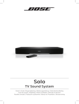 Bose Solo TV Sound User manual