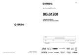 Yamaha BD-S1900 User manual