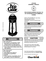 Char-Broil Patio Caddie 4754960 Owner's manual