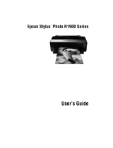 Epson R1900 - Stylus Photo Color Inkjet Printer User manual