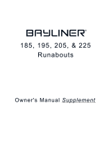 Bayliner 205 Owner's manual