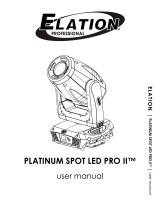 Elation Platinum Spot LED PRO II User manual