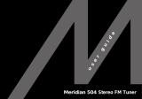 Meridian 504 FM Stereo Tuner User manual