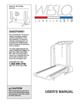 Weslo WLTL44580 User manual