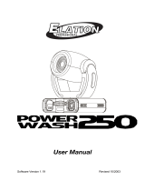 Elation Power Wash 250 User manual