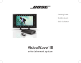 Bose VideoWave III 55 Owner's manual