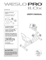 Weslo PRO 11.0x WLEX31810.0 User manual