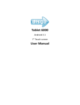 Disgo Tablet 6000 User manual