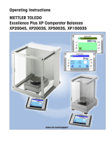 Mettler Toledo XP2004S Operating instructions