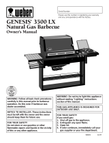 Weber GENESIS 3500 LX NG PERMANENT MOUNT User manual