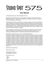 High End Studio Spot CMY and CMY Zoom User manual