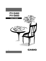 Casio PV-S460/PV-S660 User manual