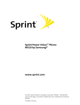 Samsung SPH-M510 Sprint User guide