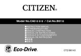 Citizen CA0295-58E Eco-Drive Owner's manual