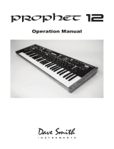 Dave Smith Instru­ments Prophet 12 Keyboard Owner's manual