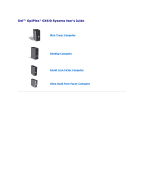 Dell GX620 User manual