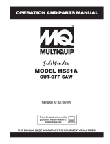 MQ Multiquip HS81A User manual