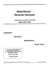 WaterWorks RO1000 Owner's manual