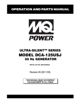 MQ Power ULTRA-SILENT DCA-125USJ User manual