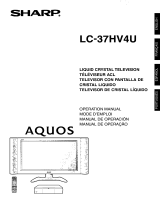 Sharp LC-37HV4U Owner's manual