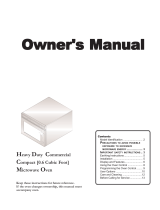 Amana HDC21 Owner's manual