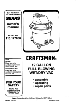 Craftsman 113177600 Owner's manual
