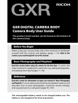 Ricoh GXR body User manual