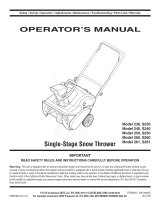 MTD 261 Owner's manual