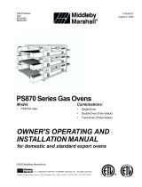 Middleby PS870 Series User manual