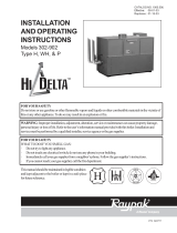 Raypak Hi Delta 302A-902A User manual