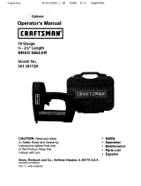 Craftsman 351181720 Owner's manual