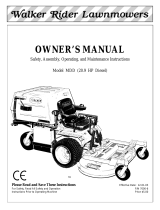 Walker MDD (20.9 HP) User manual