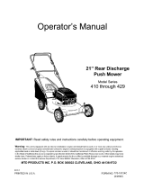 Yard Machines 410 Series Owner's manual
