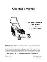 Yard Machines Series 410 Owner's manual