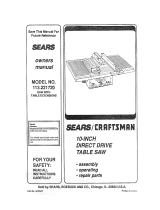 Craftsman 113.221720 Owner's manual