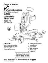 COMPANION 137.245130 Owner's manual