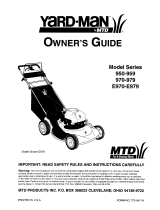 Yard-Man 950 Series Owner's manual