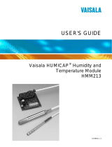Vaisala HUMICAP HMM213 User manual