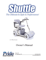 Pride Mobility Shuttle User manual