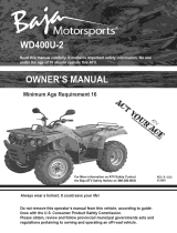 Baja WD400U Owner's manual