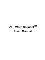 Boost ZTE Warp User manual
