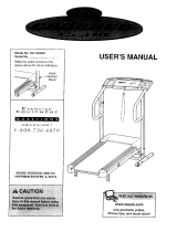 Weslo 831.294620 User manual